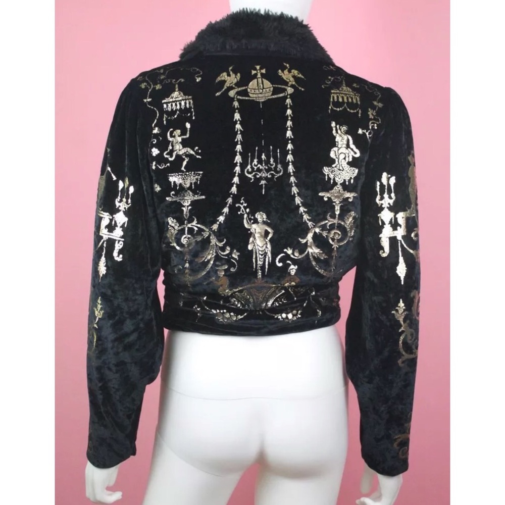 SOLD Vivienne Westwood Black Portrait Bomber 1990 - Picture 3 of 6